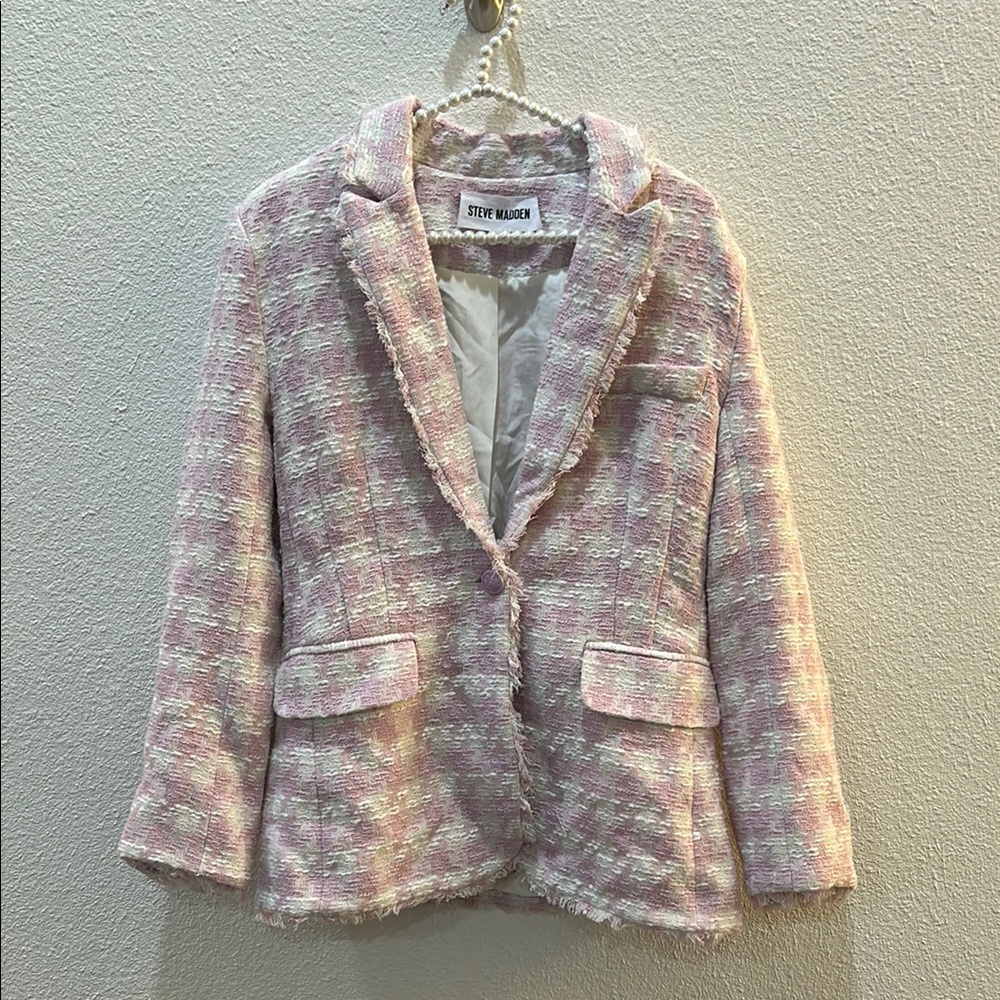 Steve Madden Houndstooth Blazer S
